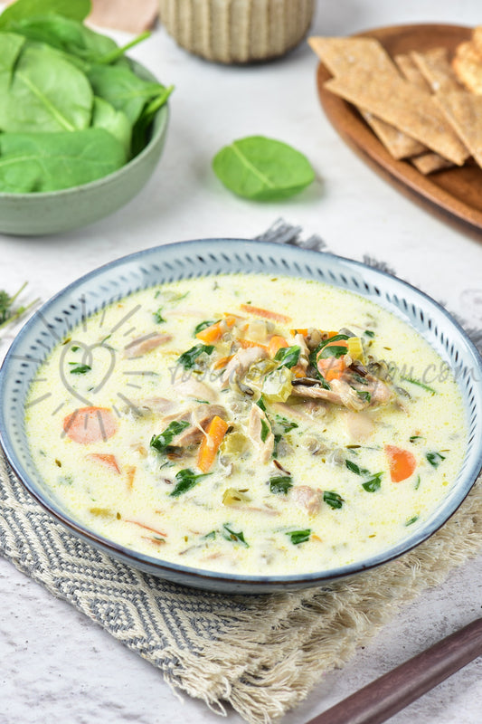 Chicken and Wild Rice Soup - Set 4 of 5
