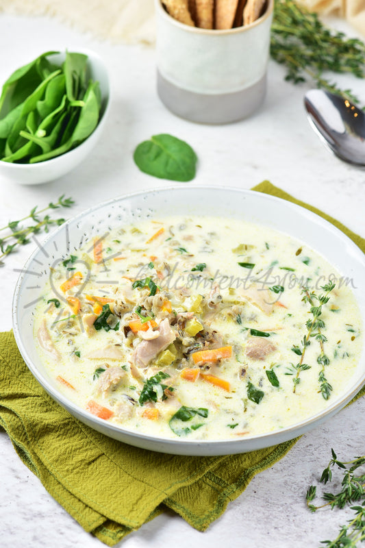 Chicken and Wild Rice Soup - Set 5 of 5