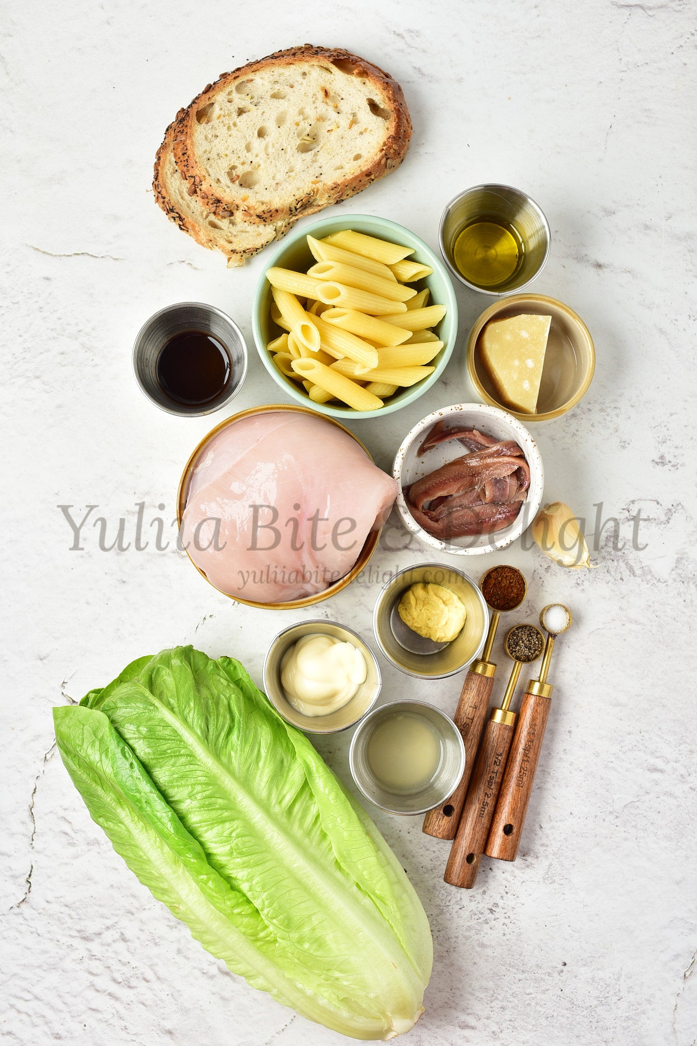 Chicken Caesar Pasta Salad - Set 1 of 5