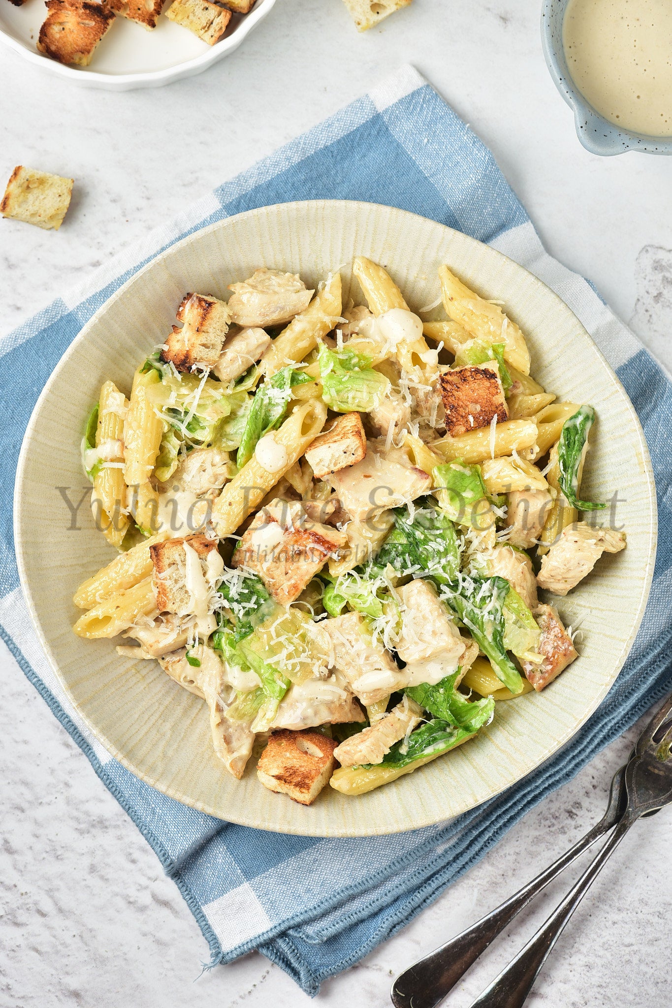 Chicken Caesar Pasta Salad - Set 5 of 5