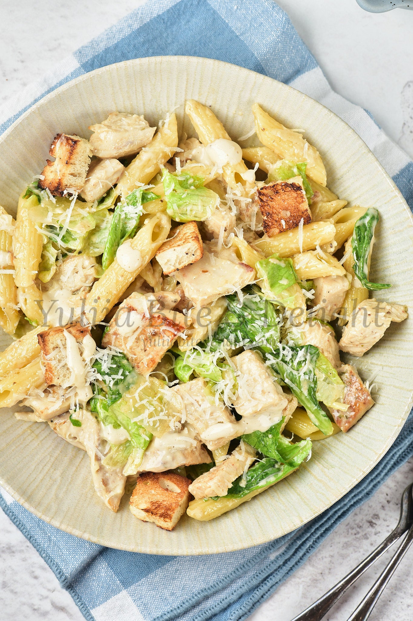 Chicken Caesar Pasta Salad - Set 5 of 5
