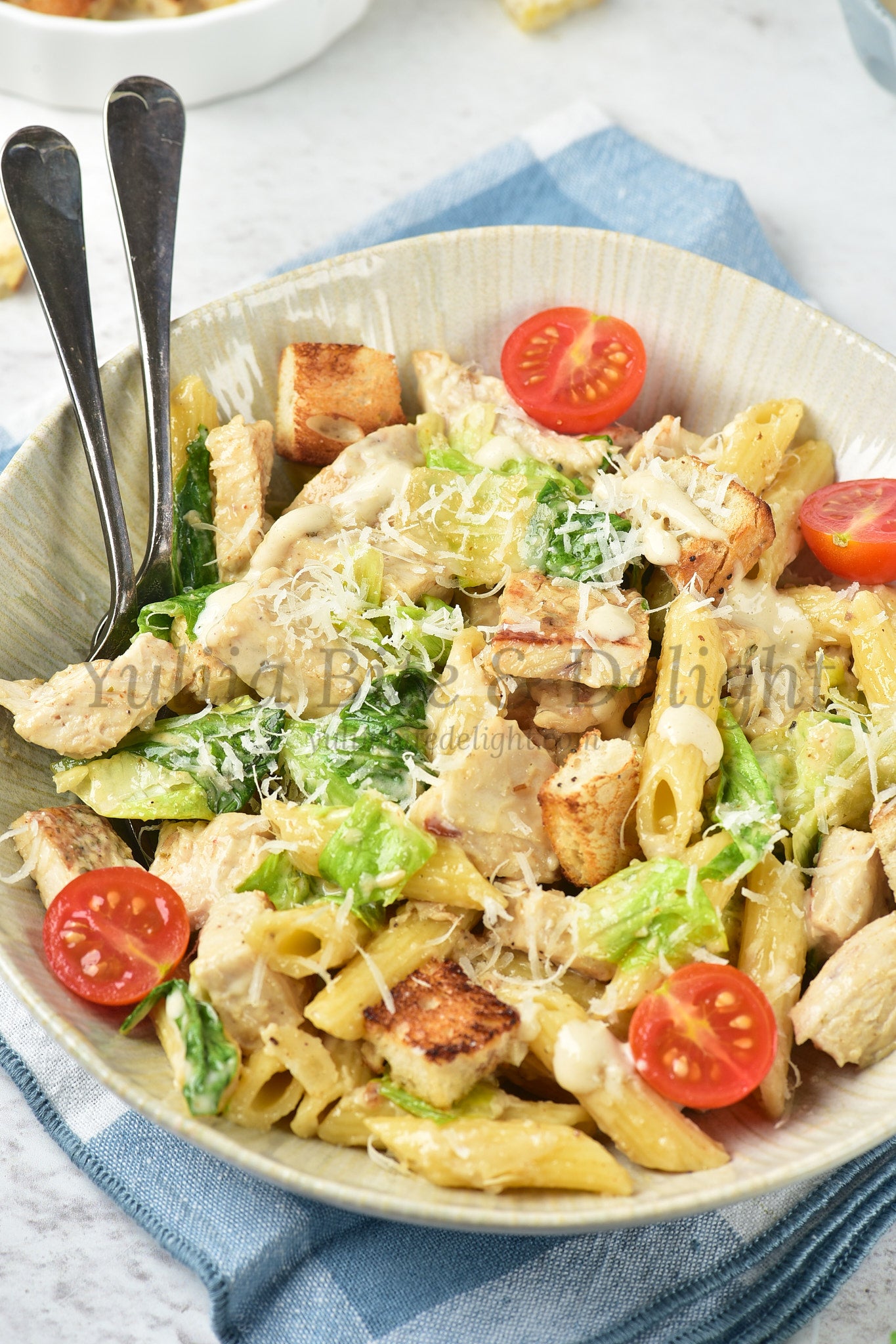 Chicken Caesar Pasta Salad - Set 5 of 5