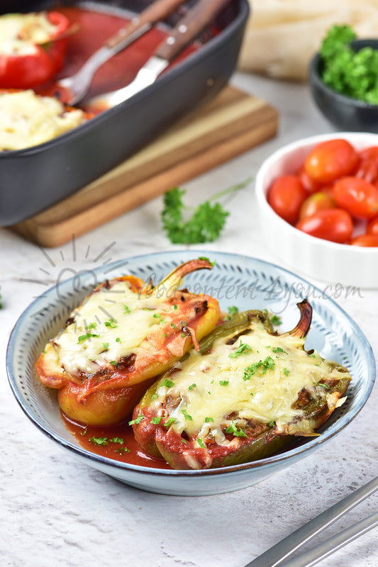 Chicken and Wild rice Stuffed Peppers - Set 1 of 5