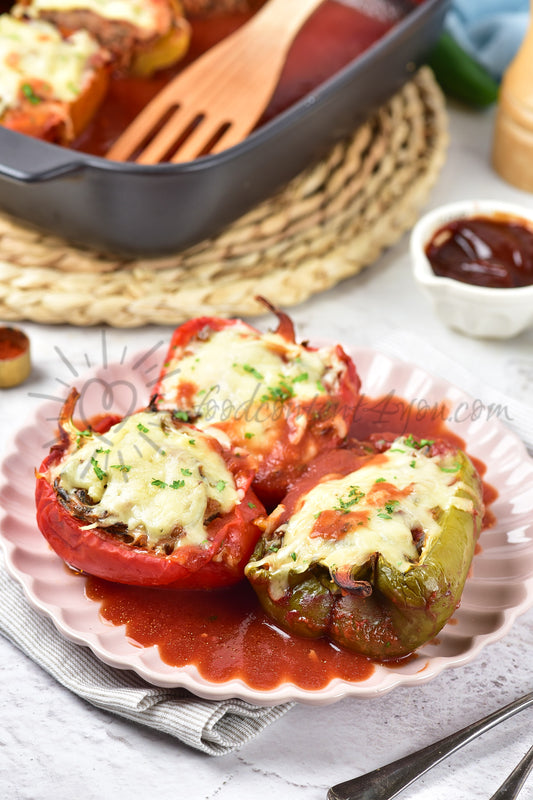 Chicken and Wild rice Stuffed Peppers - Set 3 of 5