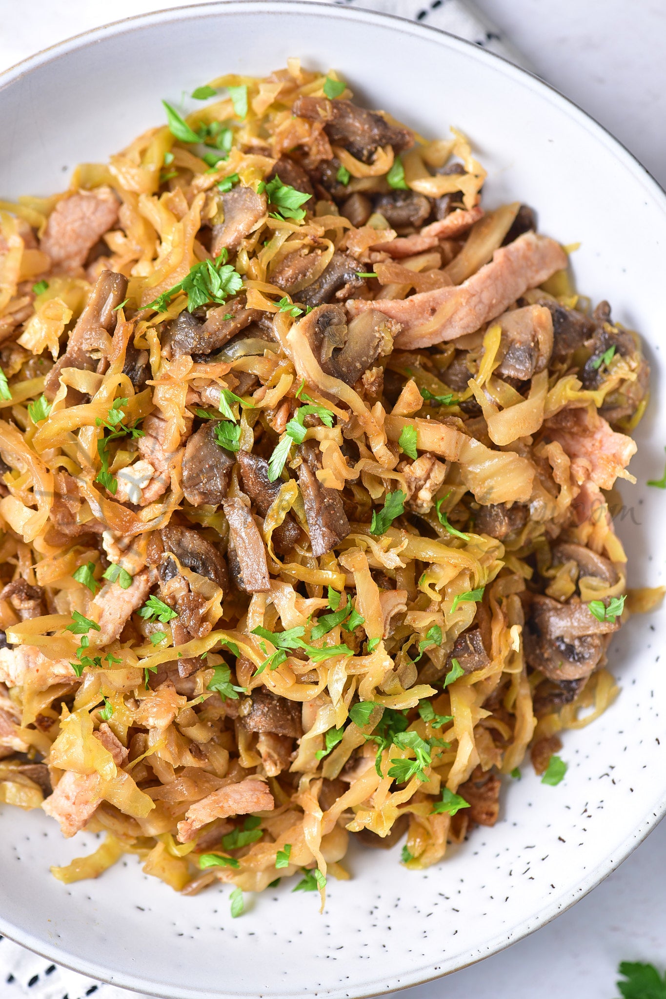 Southern-style Braised Cabbage with Mushrooms - Set 1 of 5