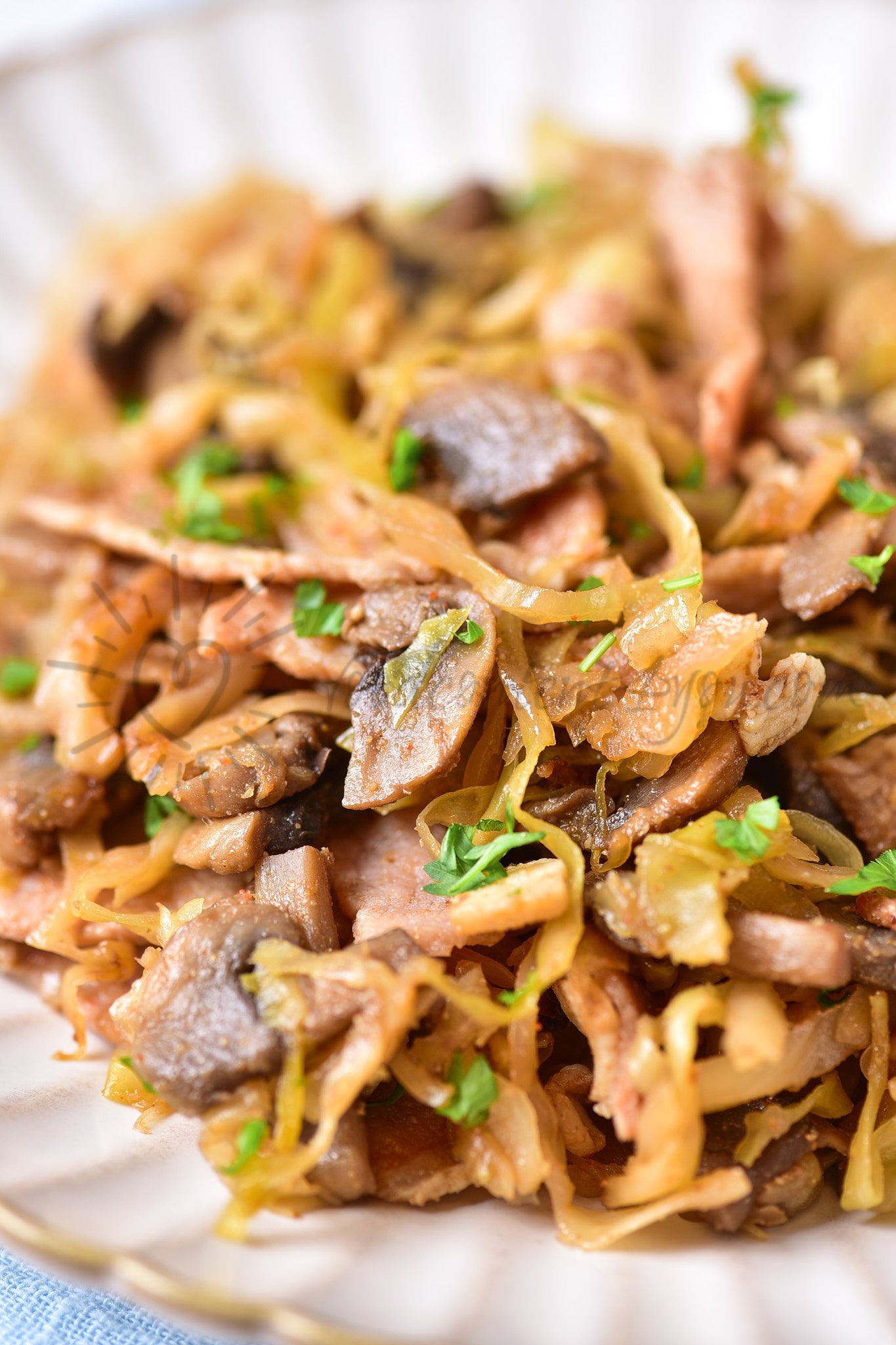 Southern-style Braised Cabbage with Mushrooms - Set 2 of 5