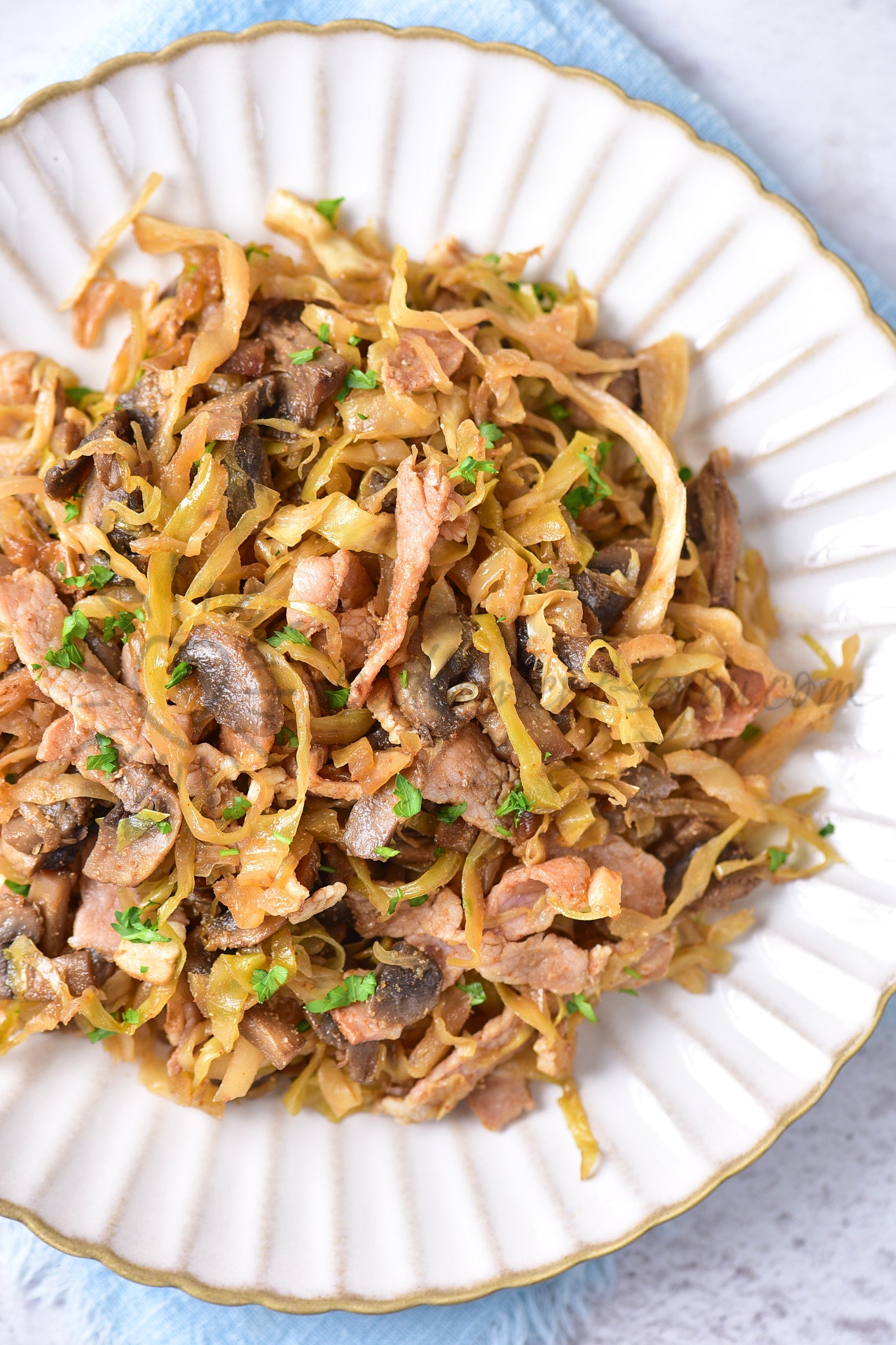Southern-style Braised Cabbage with Mushrooms - Set 2 of 5