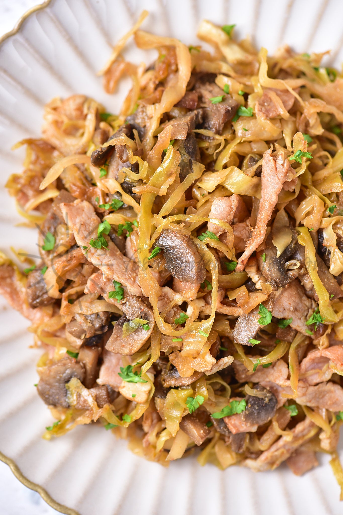 Southern-style Braised Cabbage with Mushrooms - Set 2 of 5