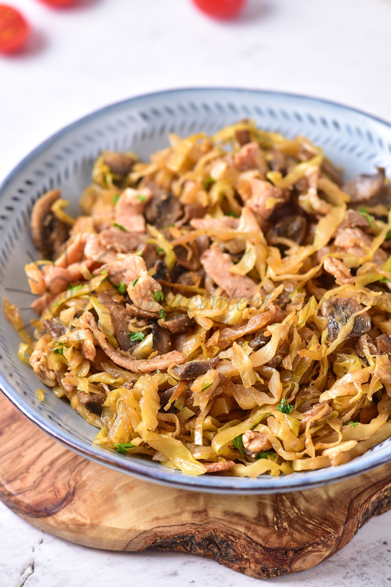 Southern-style Braised Cabbage with Mushrooms - Set 3 of 5