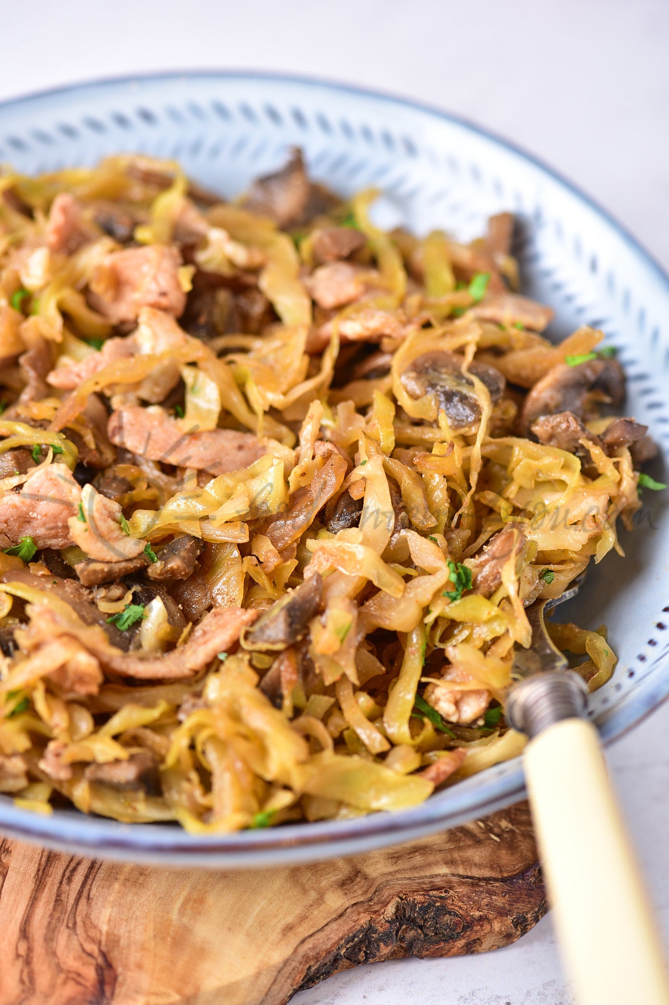 Southern-style Braised Cabbage with Mushrooms - Set 3 of 5
