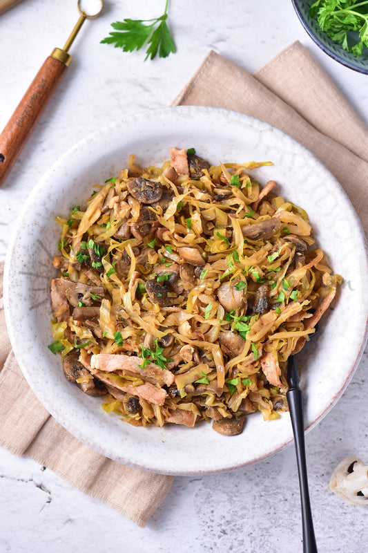 Southern-style Braised Cabbage with Mushrooms - Set 4 of 5