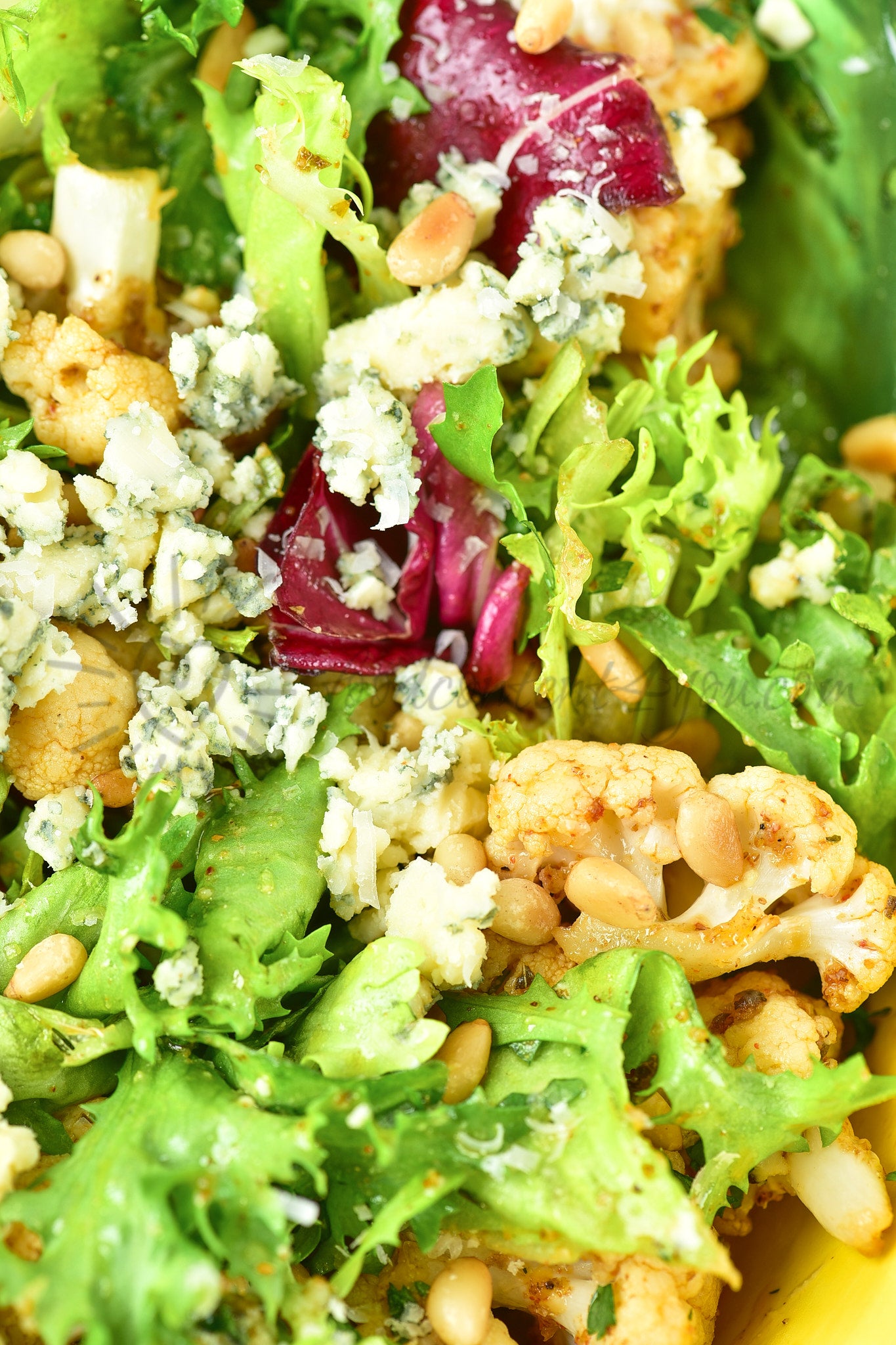 Parmesan Roasted Cauliflower and Blue Cheese Salad