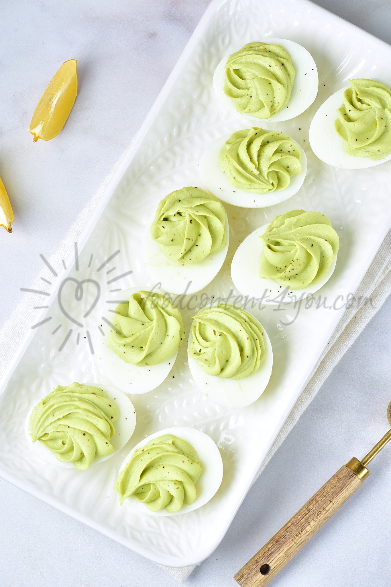 Avocado Deviled Eggs - Set 1 of 5