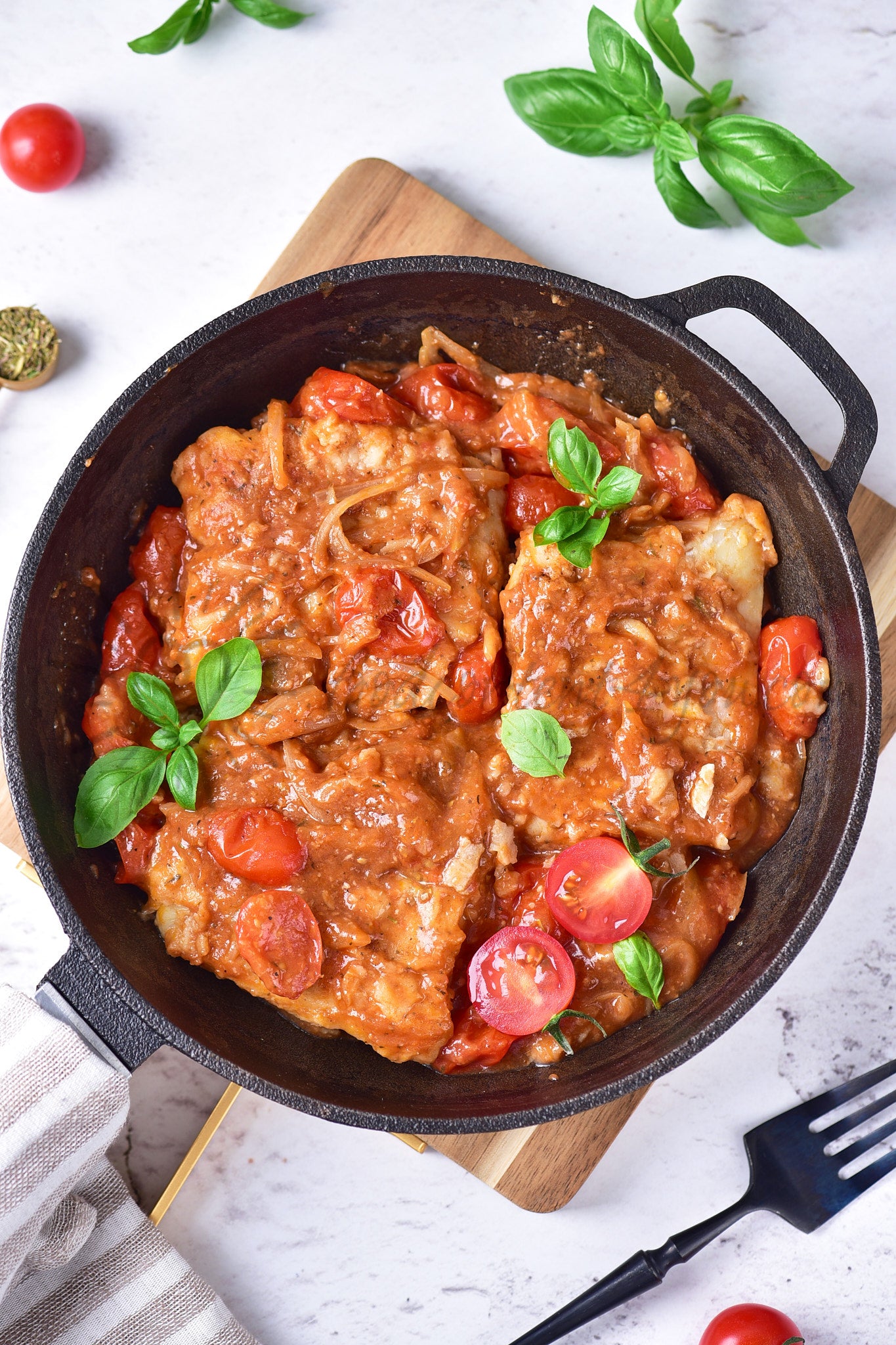 Tomato Basil Cod - Set 3 of 5