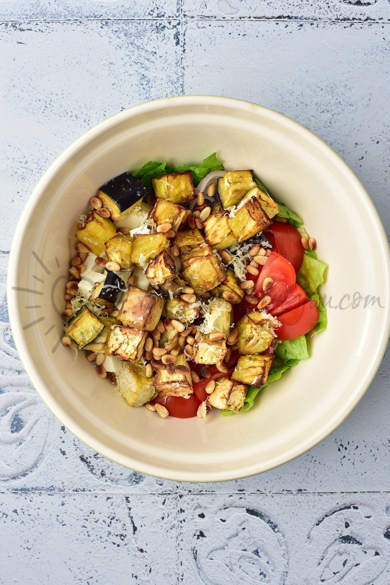 Roasted Aubergine Salad