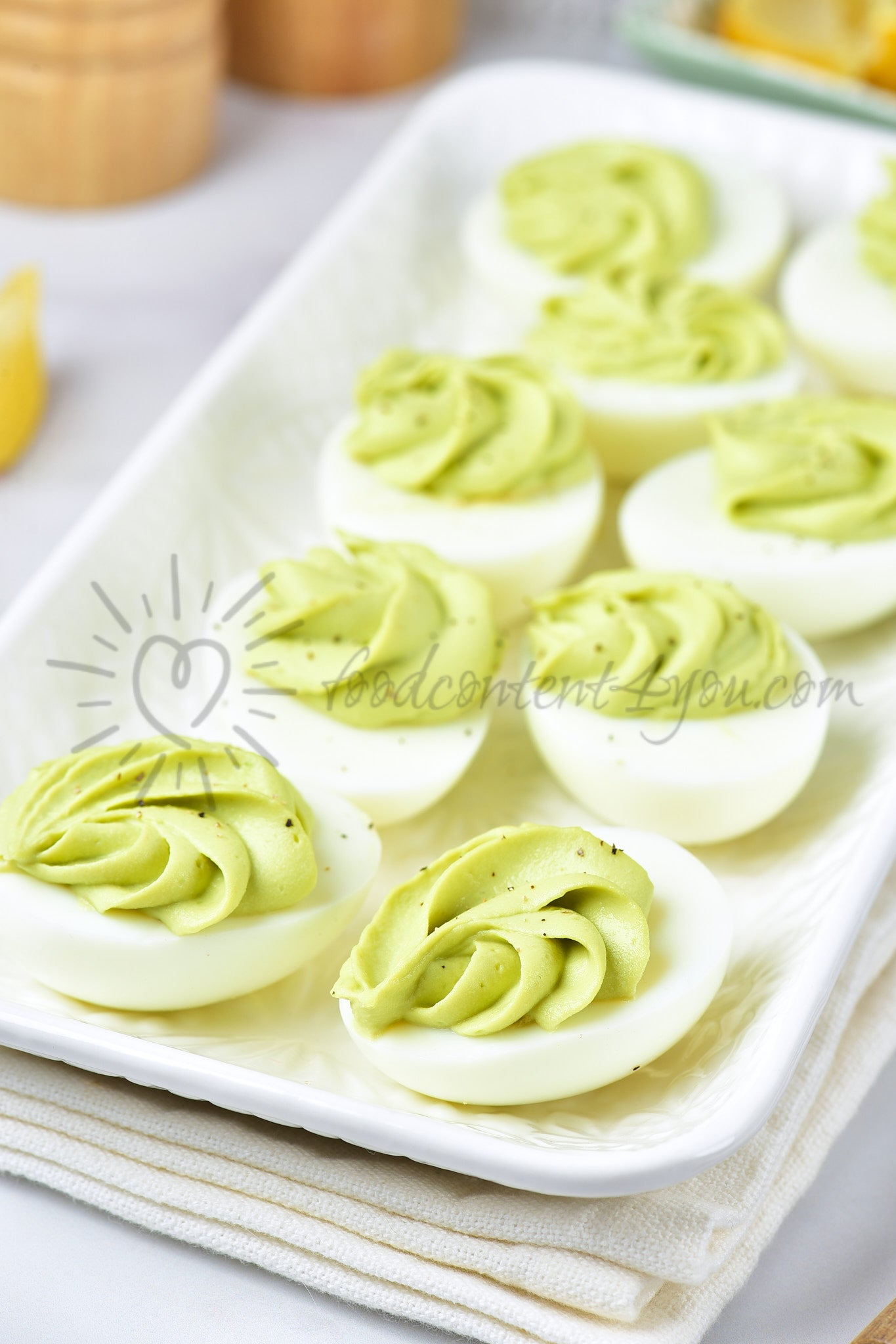 Avocado Deviled Eggs - Set 1 of 5