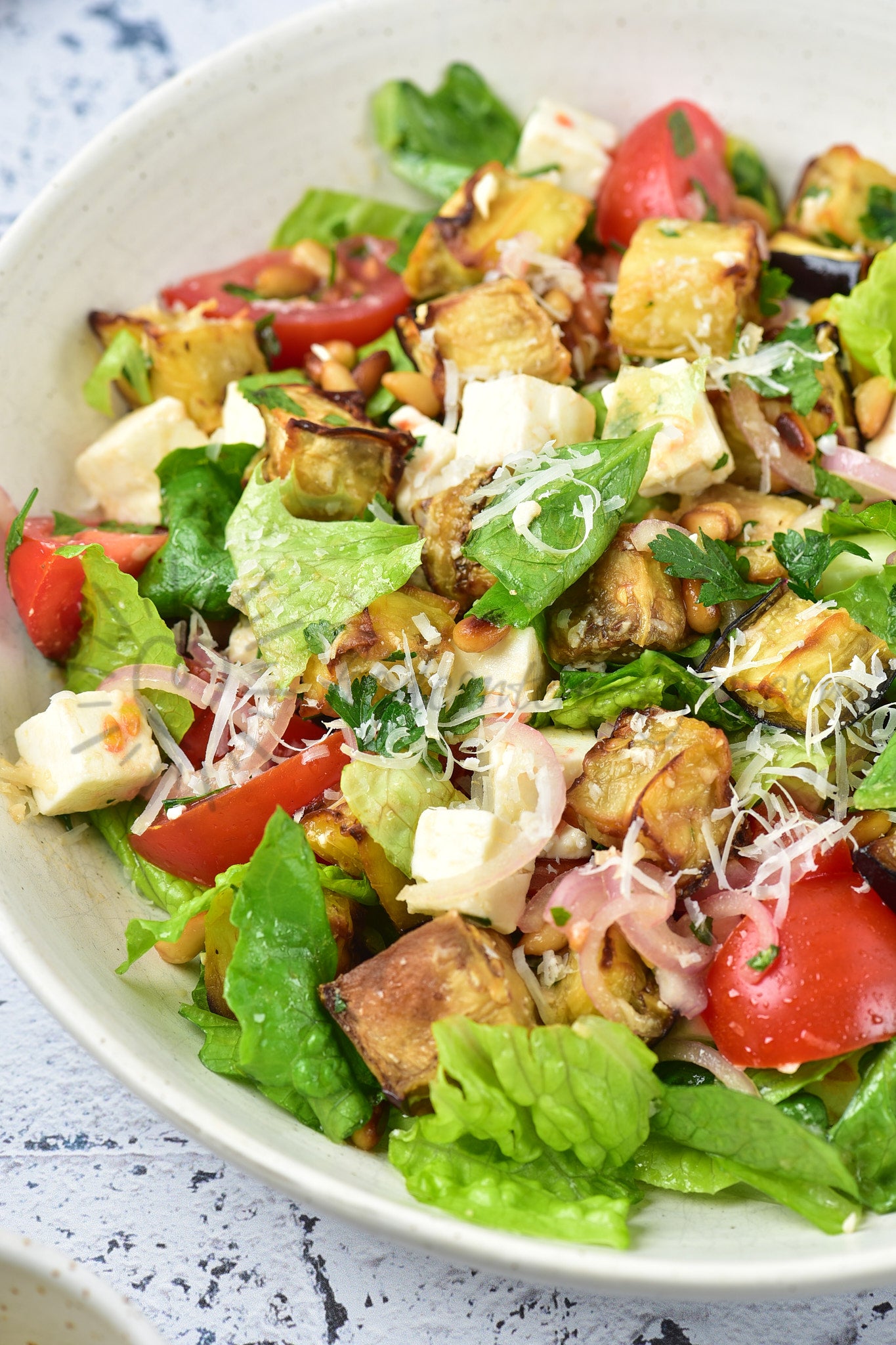 Roasted Aubergine Salad