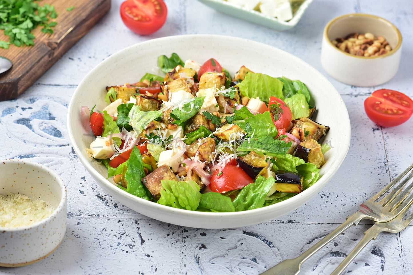 Roasted Aubergine Salad