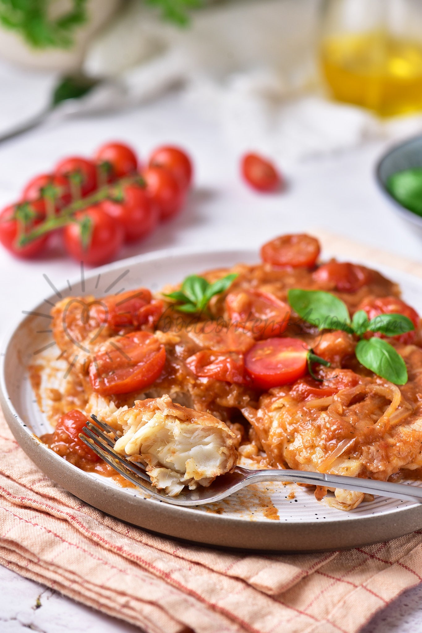 Tomato Basil Cod - Set 4 of 5