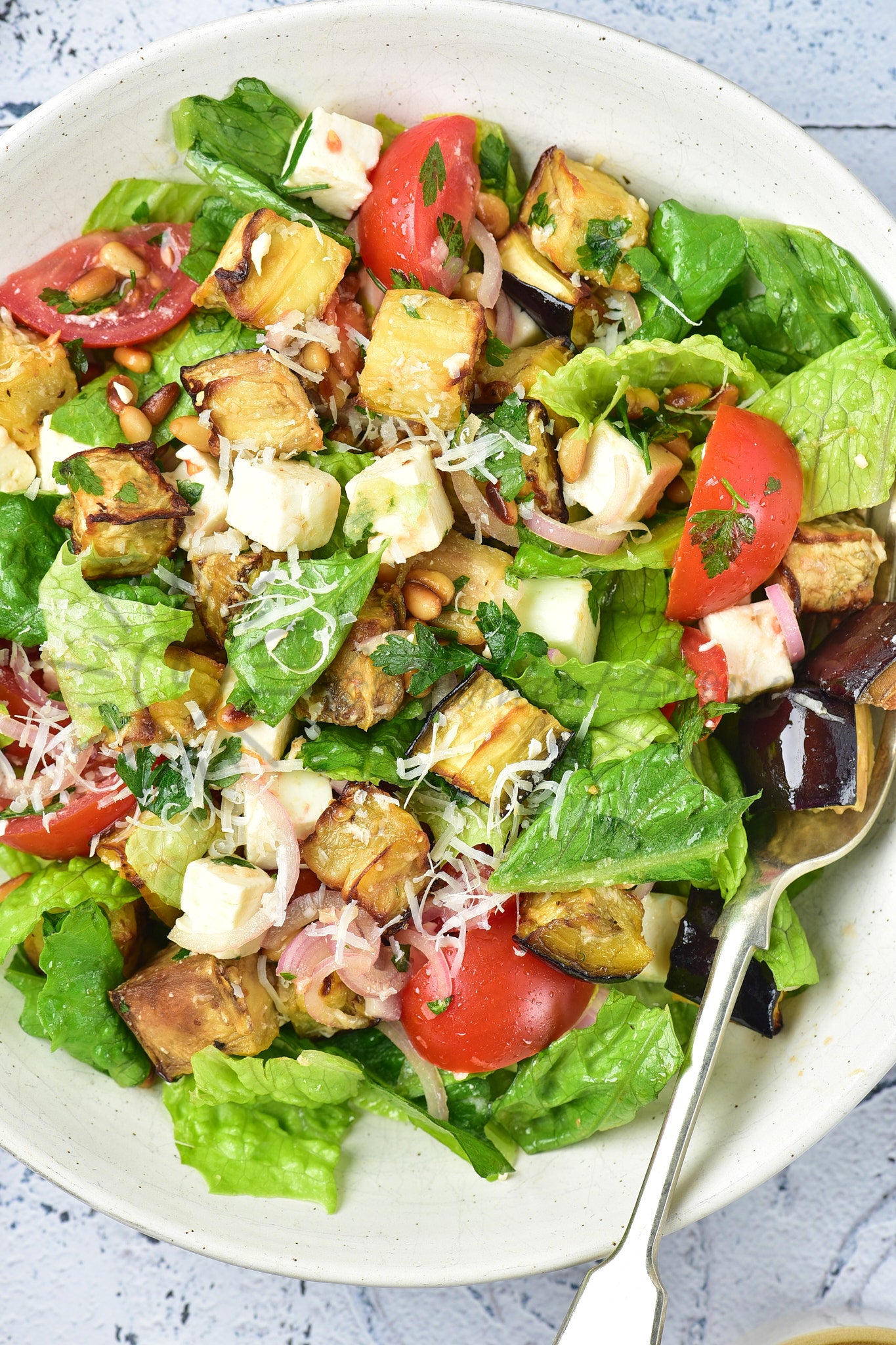 Roasted Aubergine Salad