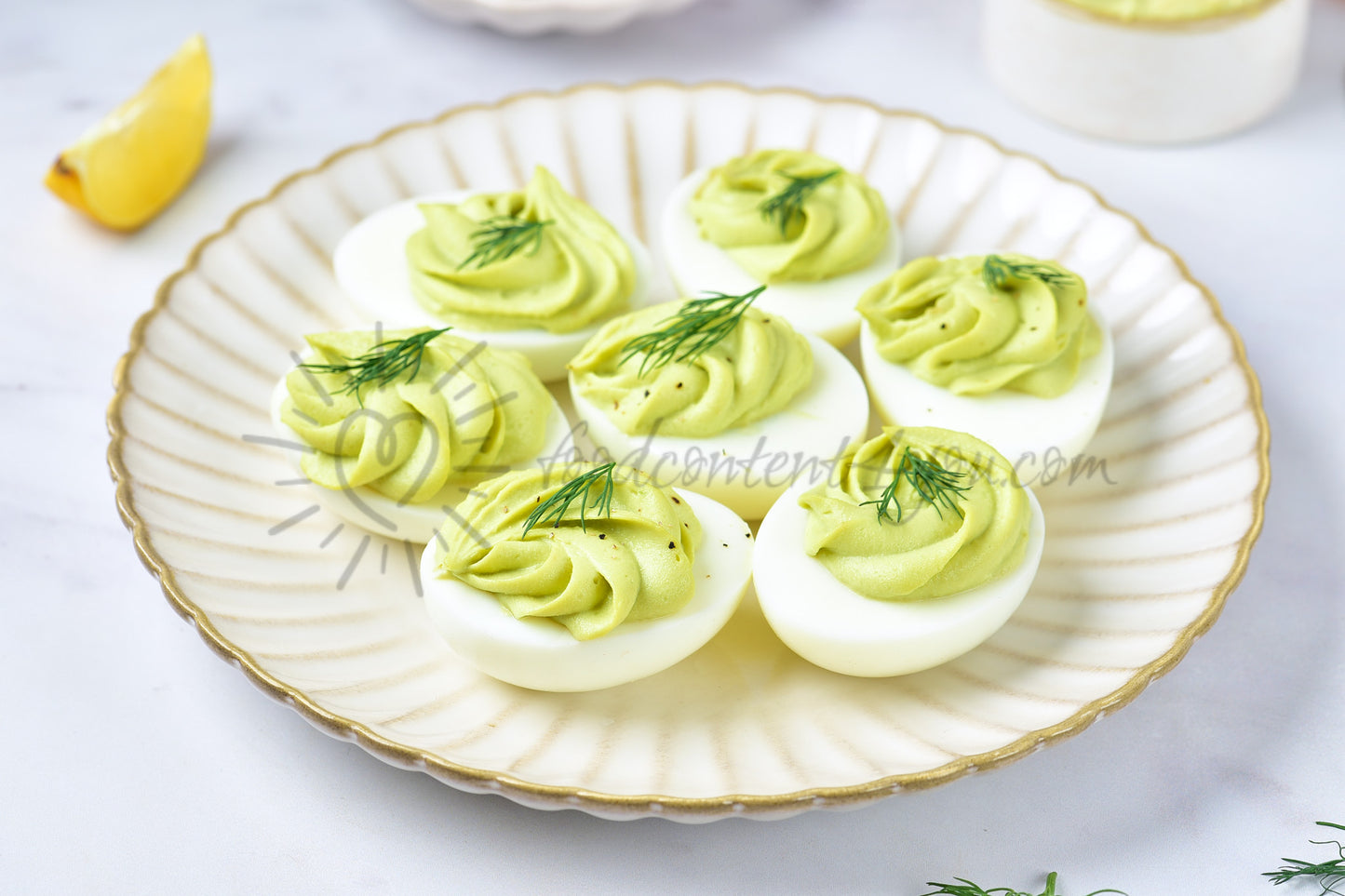 Avocado Deviled Eggs - Set 3 of 5