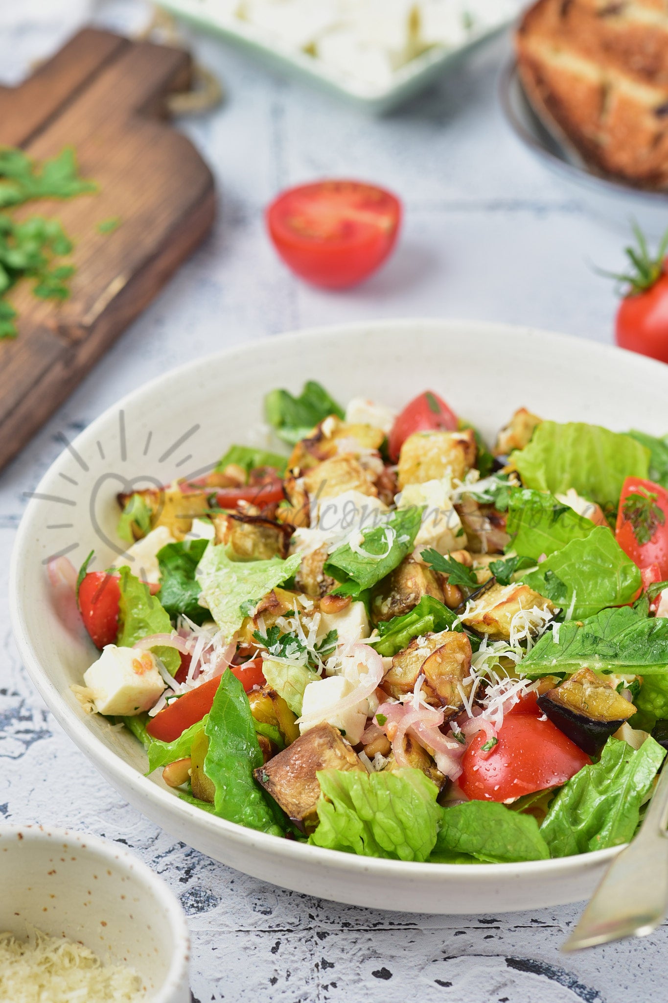 Roasted Aubergine Salad
