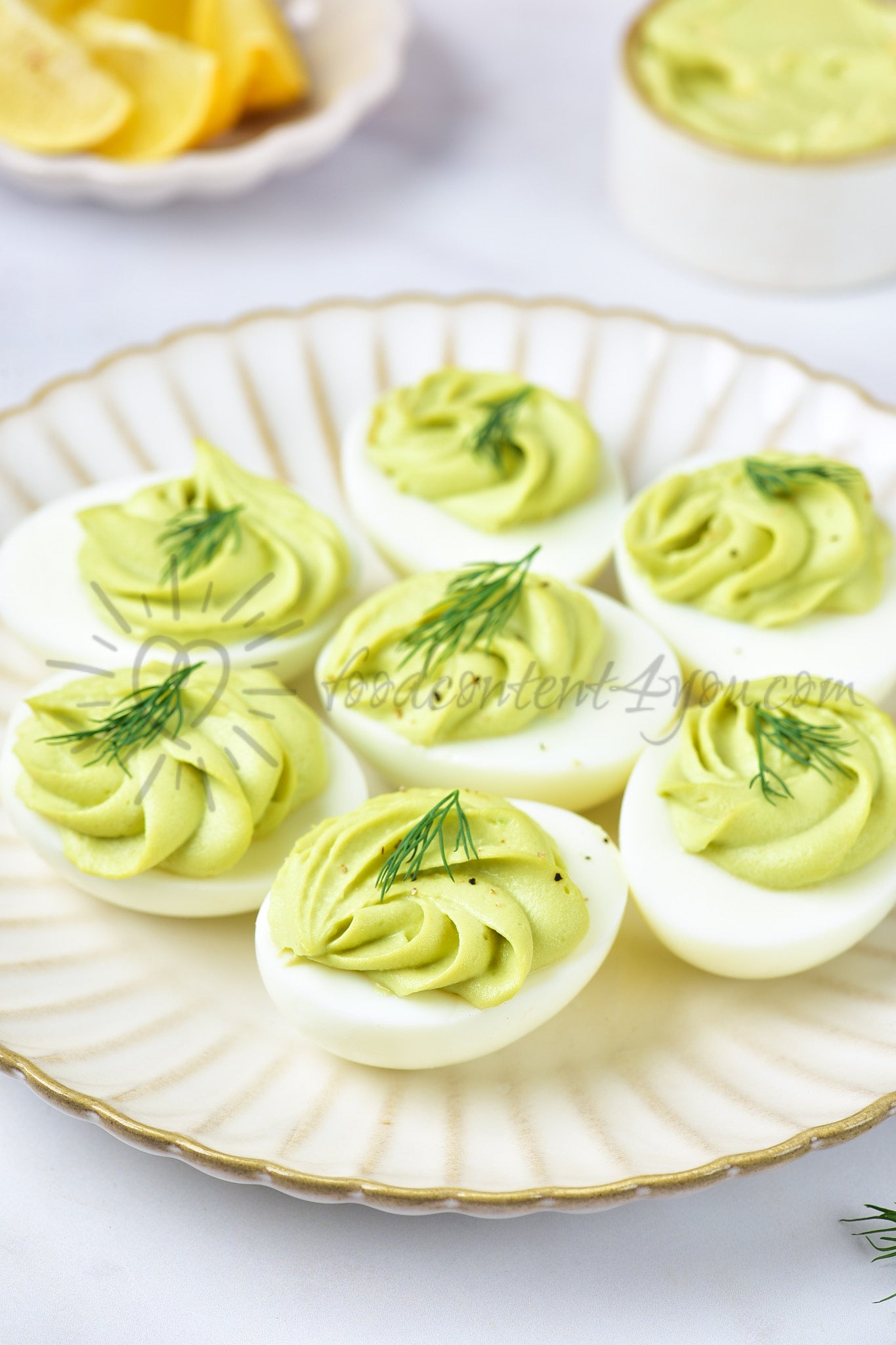 Avocado Deviled Eggs - Set 3 of 5