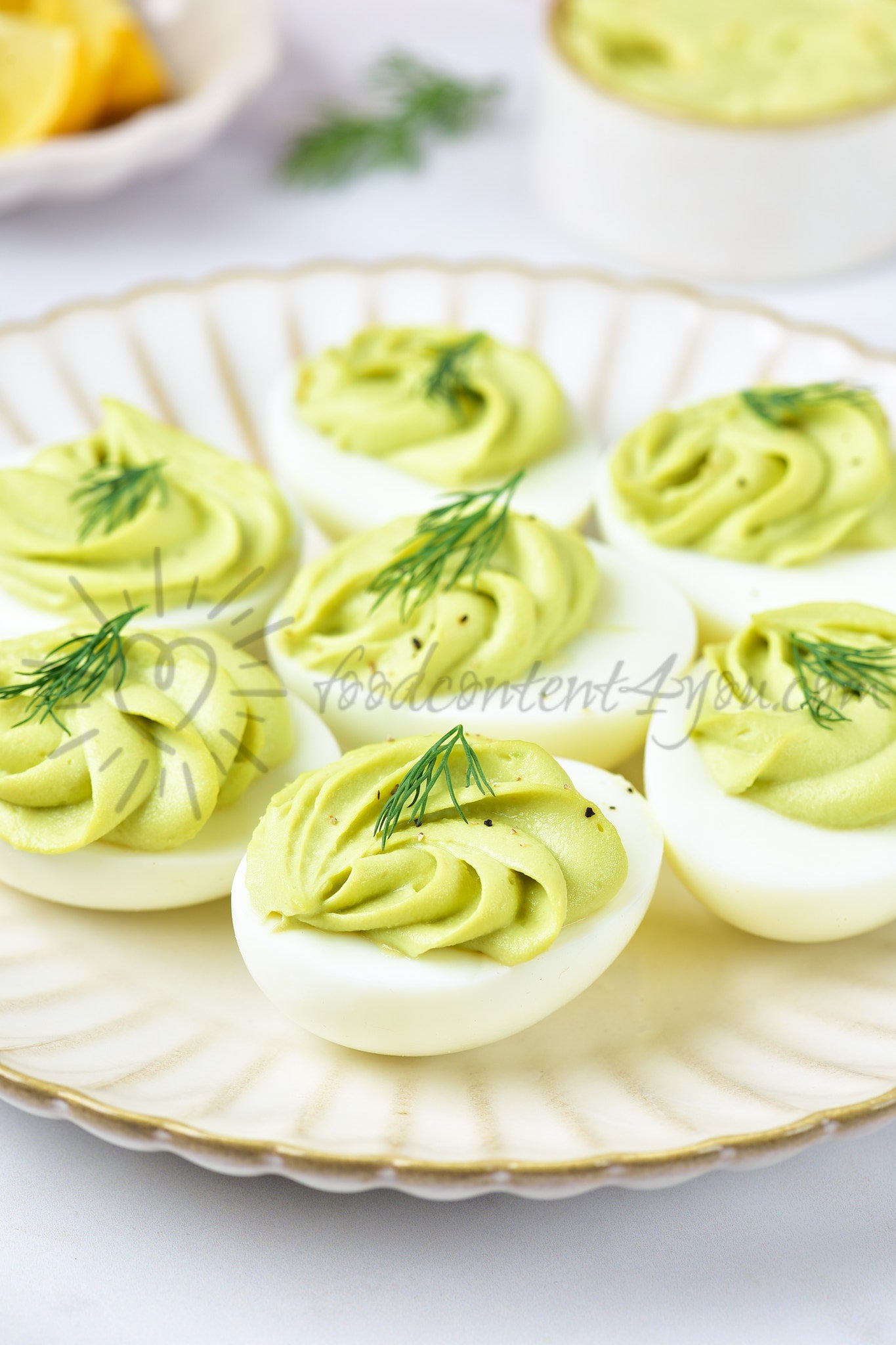 Avocado Deviled Eggs - Set 3 of 5