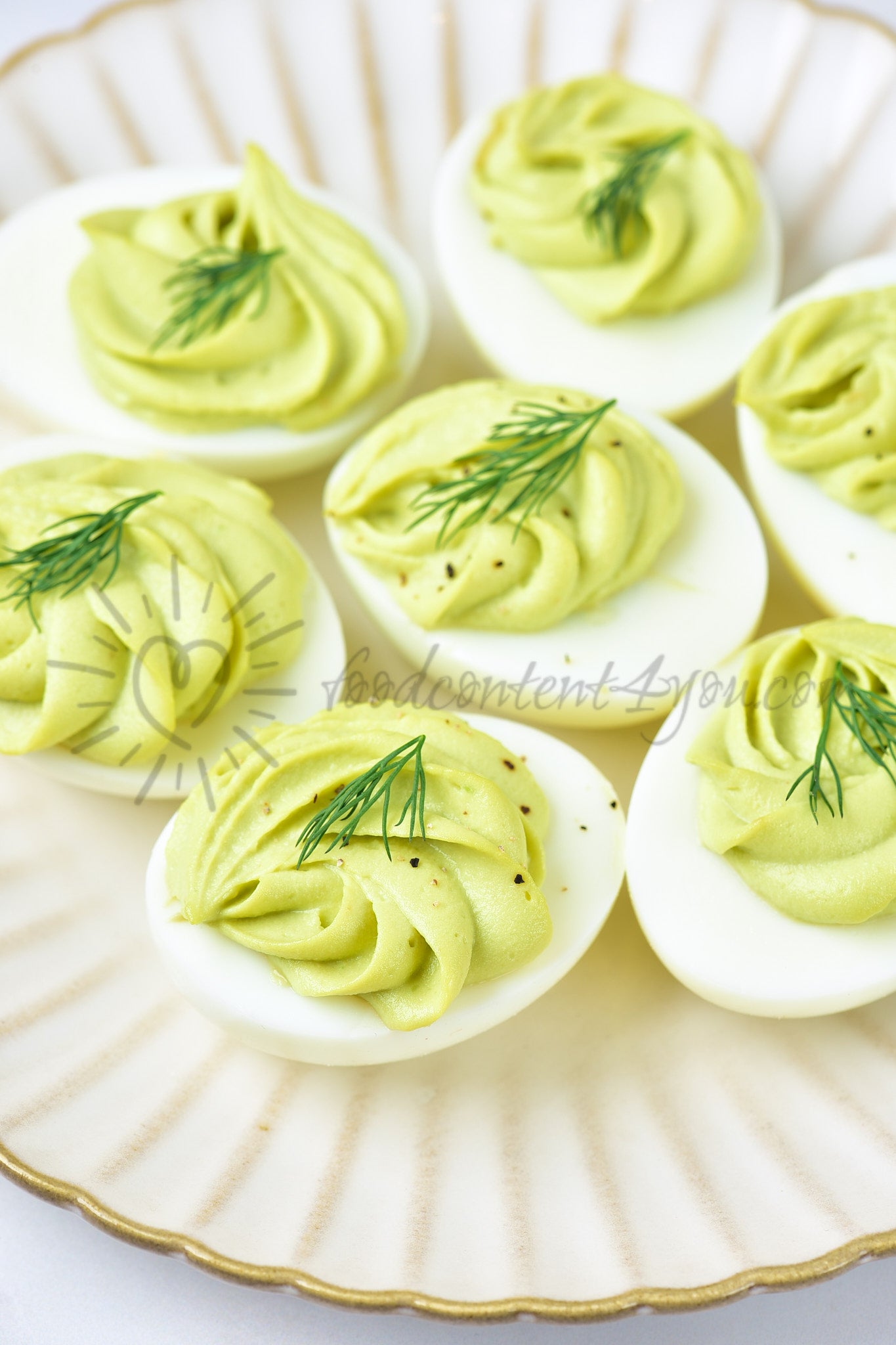 Avocado Deviled Eggs - Set 3 of 5