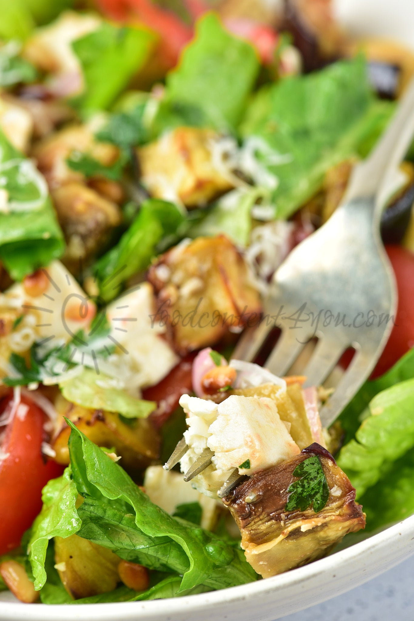 Roasted Aubergine Salad