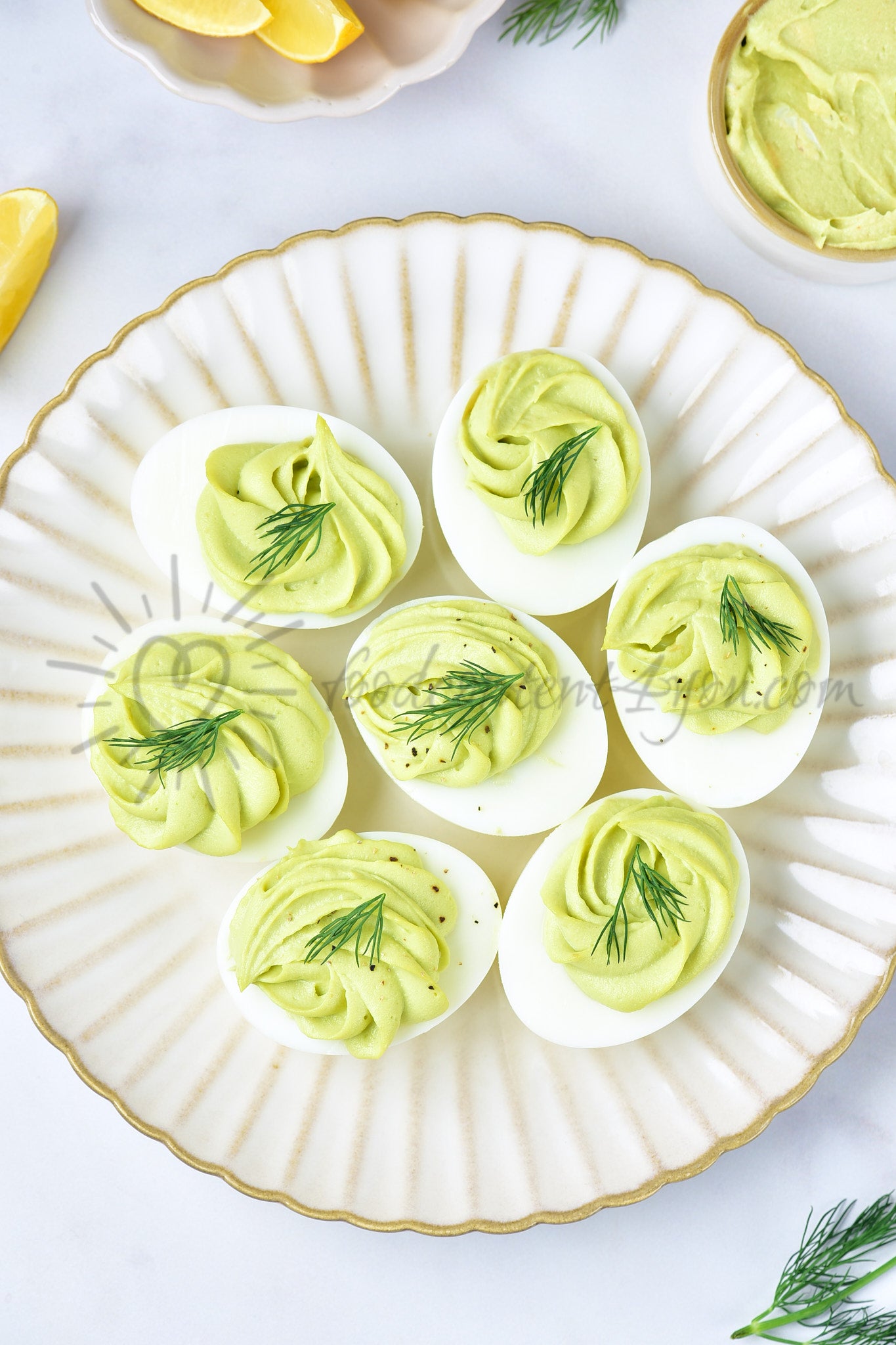 Avocado Deviled Eggs - Set 3 of 5