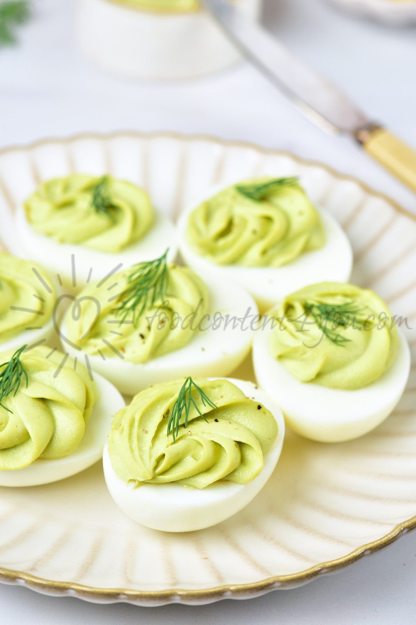Avocado Deviled Eggs - Set 3 of 5