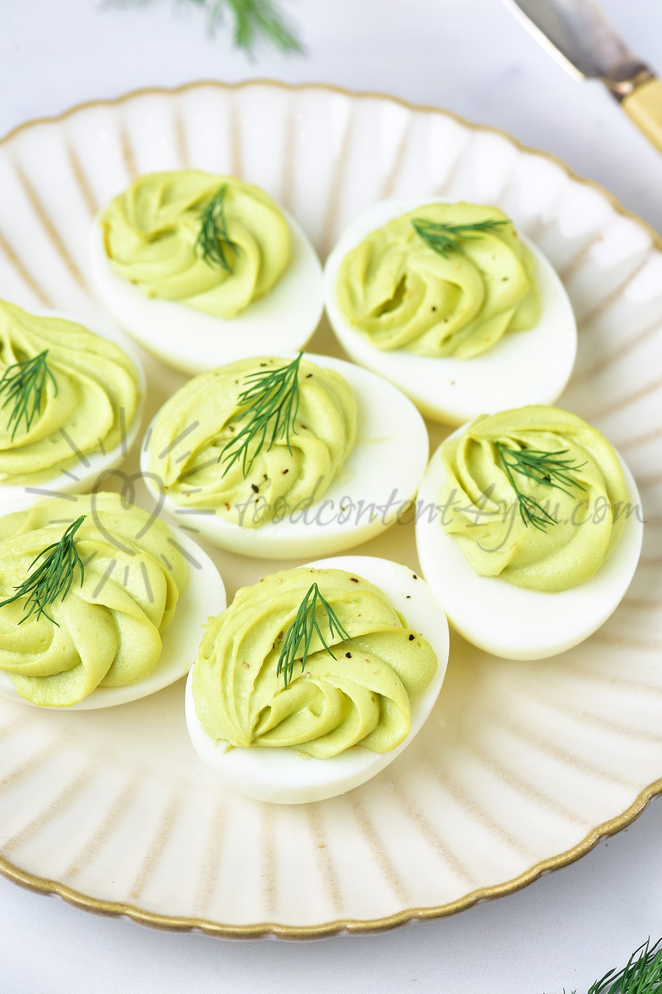Avocado Deviled Eggs - Set 3 of 5