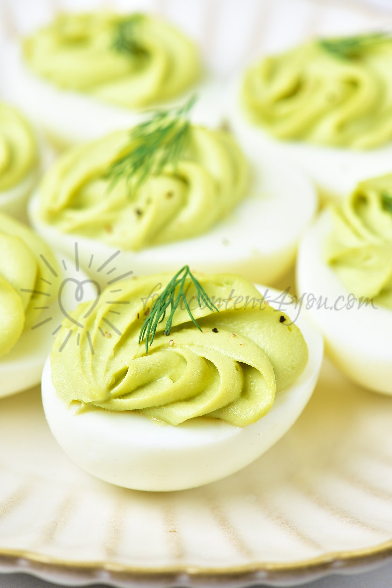 Avocado Deviled Eggs - Set 3 of 5