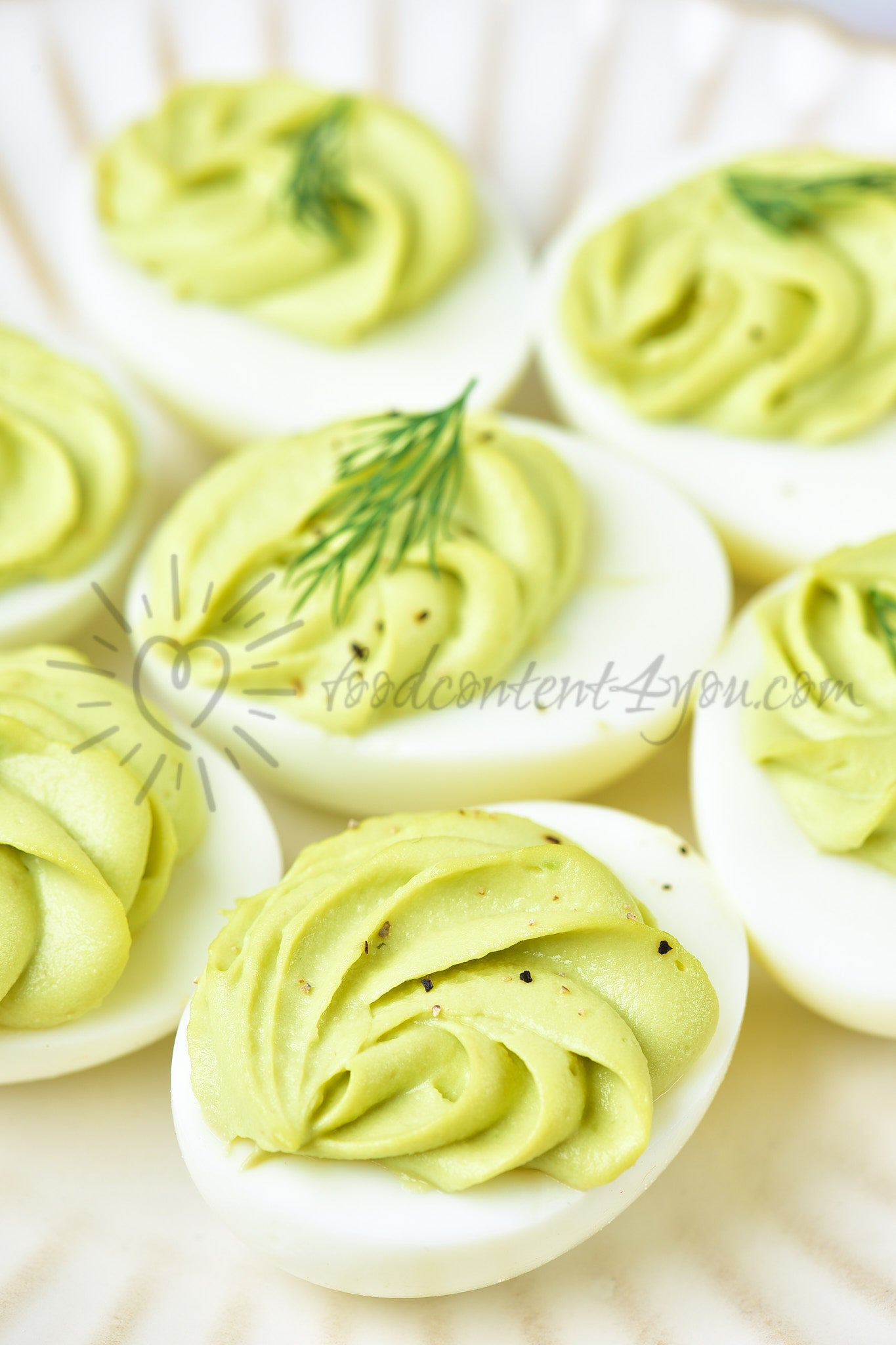 Avocado Deviled Eggs - Set 3 of 5