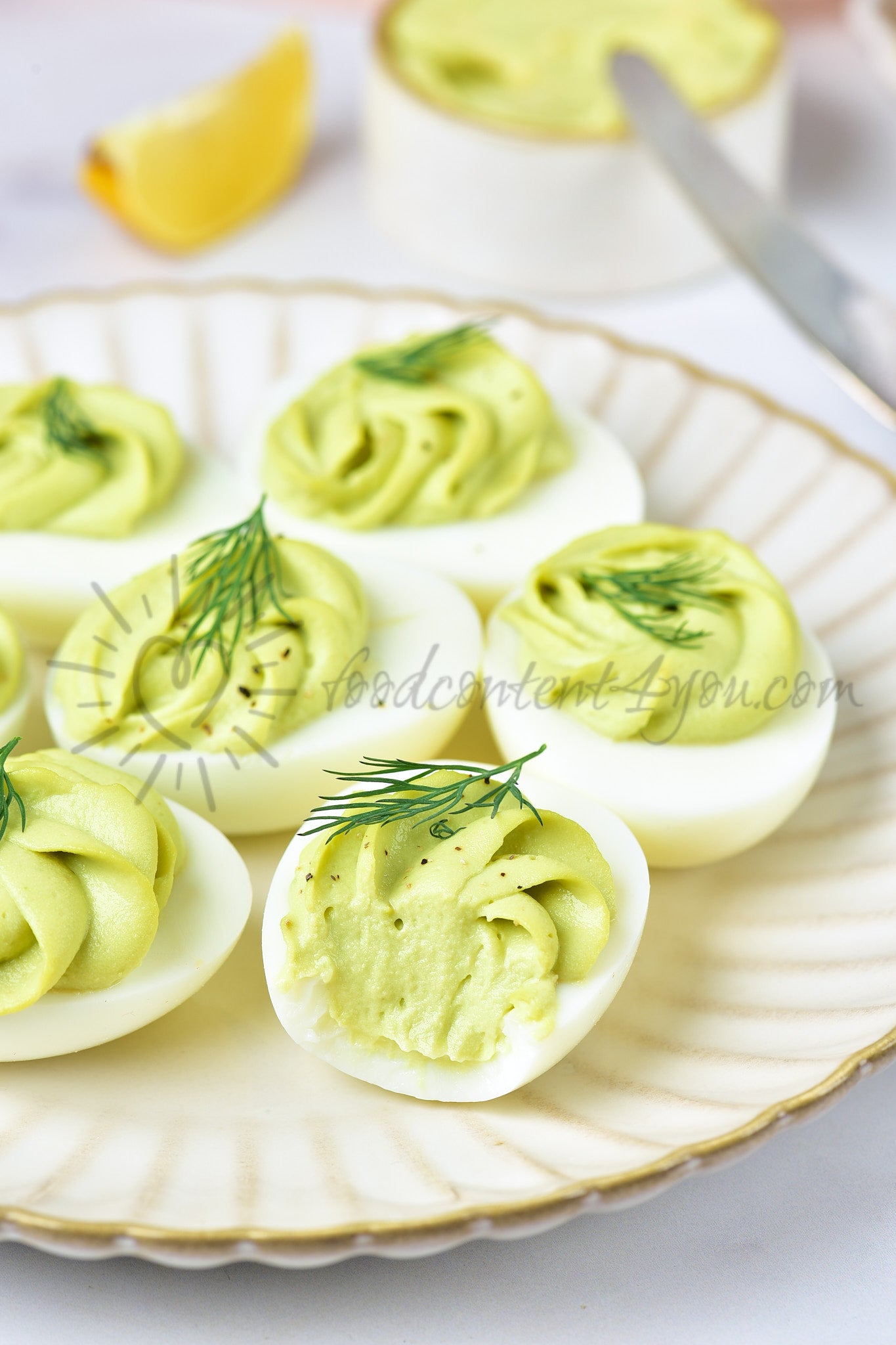 Avocado Deviled Eggs - Set 3 of 5