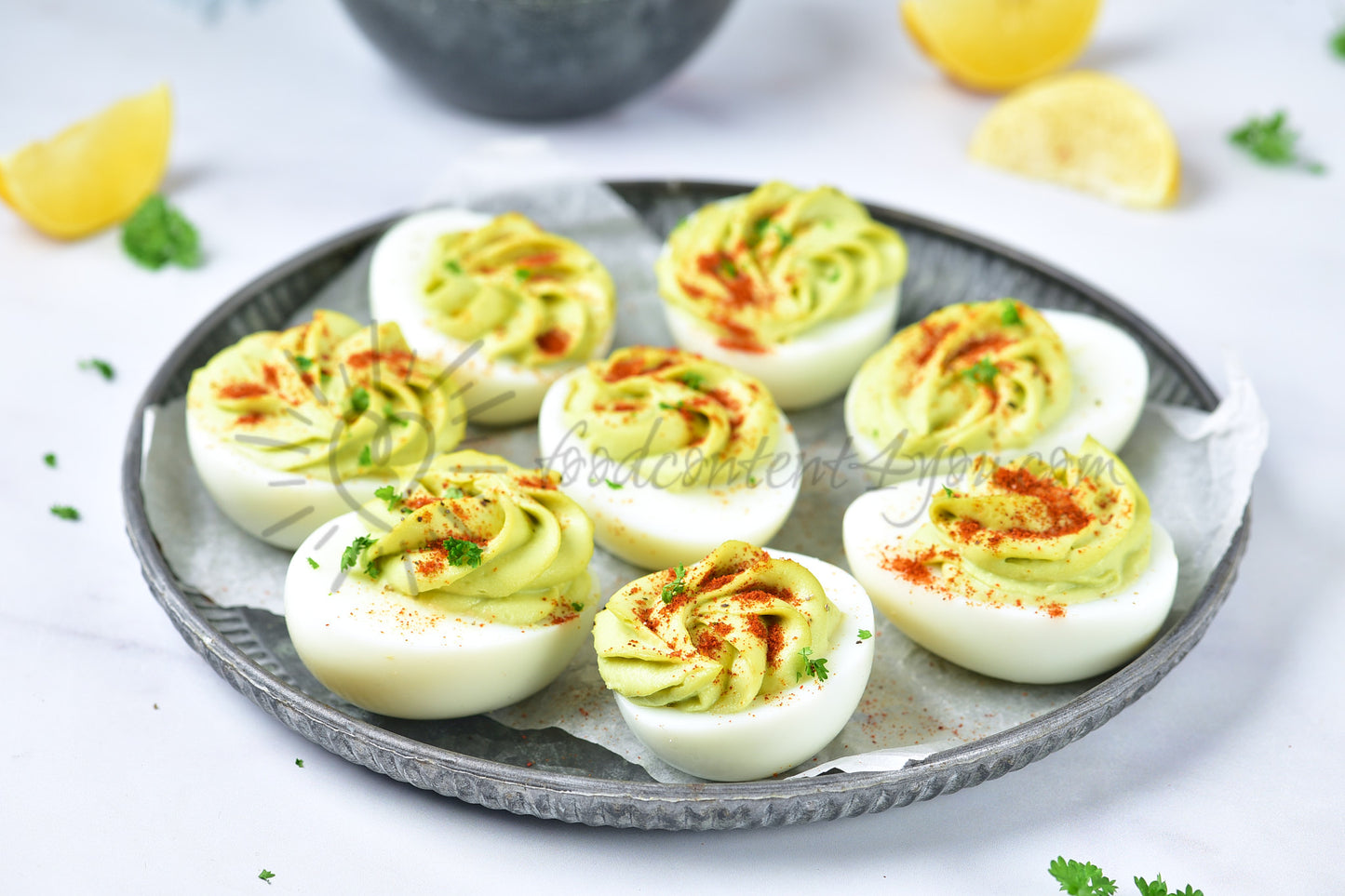 Avocado Deviled Eggs - Set 5 of 5