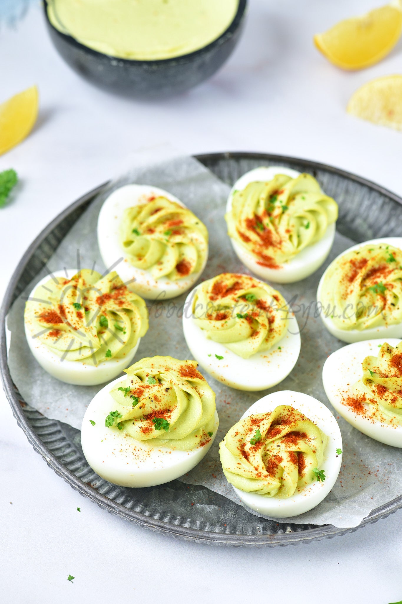 Avocado Deviled Eggs - Set 5 of 5