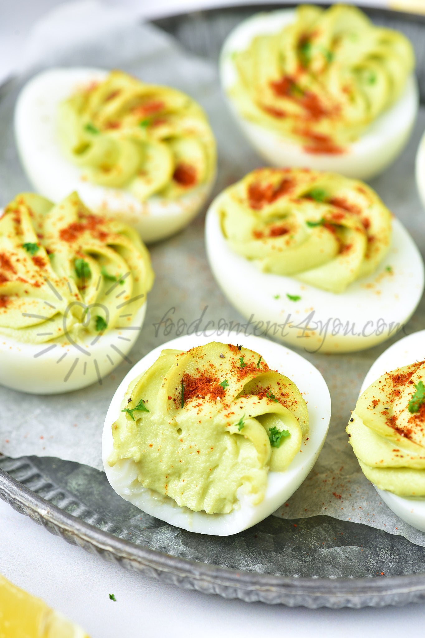 Avocado Deviled Eggs - Set 5 of 5