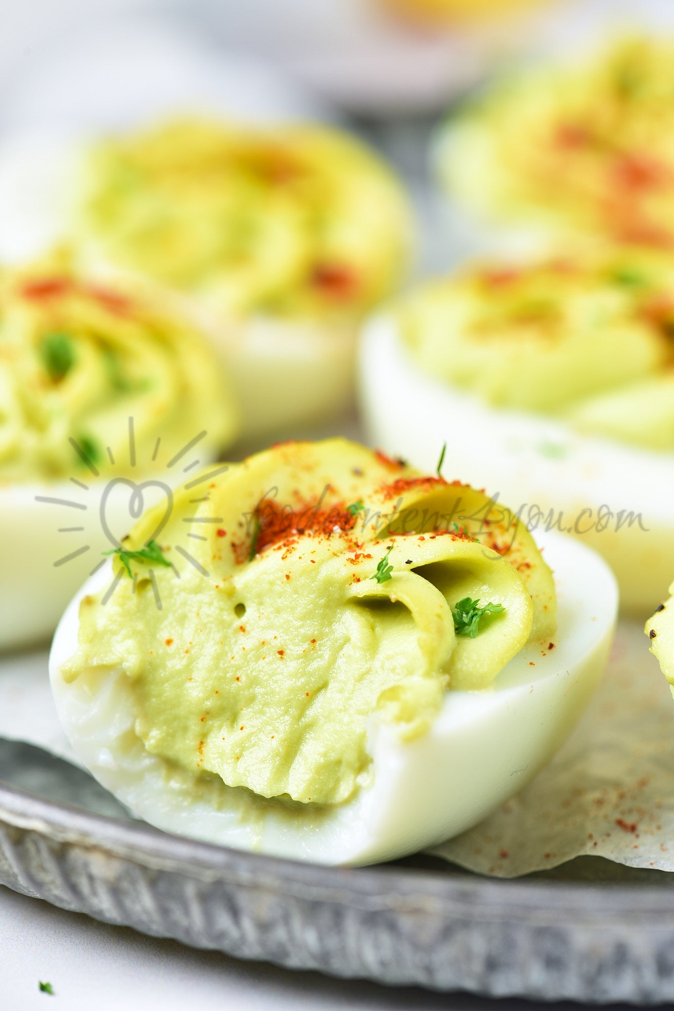 Avocado Deviled Eggs - Set 5 of 5