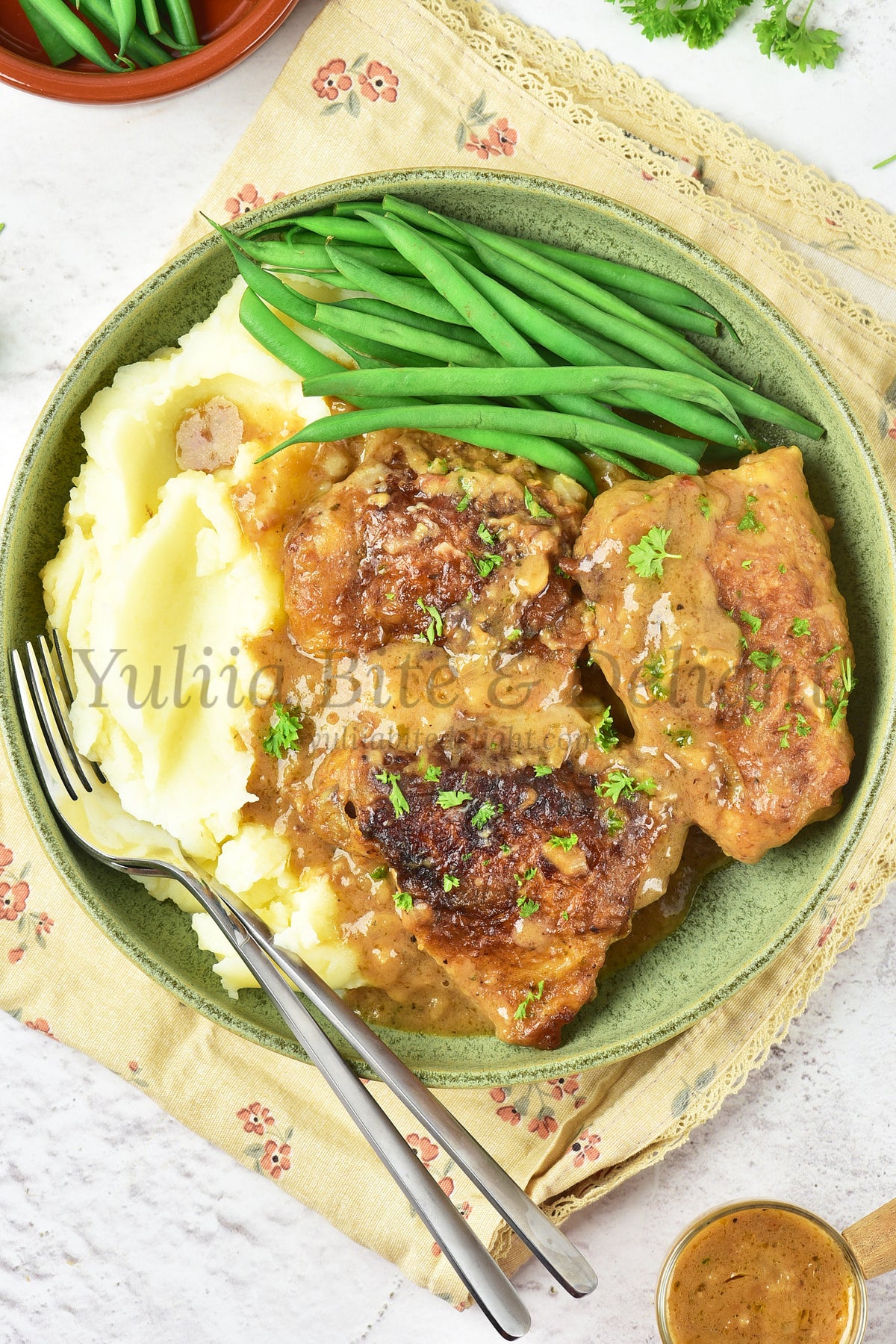 Smothered Chicken - Set 5 of 5