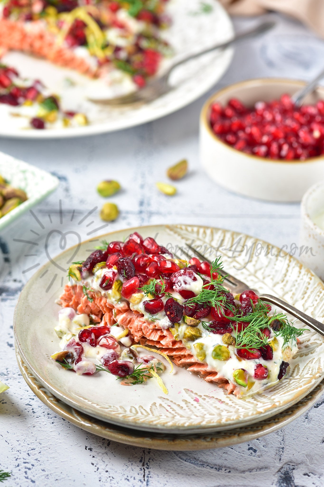 Christmas Jewelled Salmon