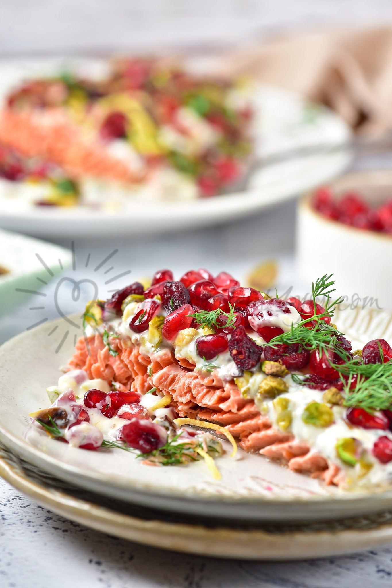 Christmas Jewelled Salmon