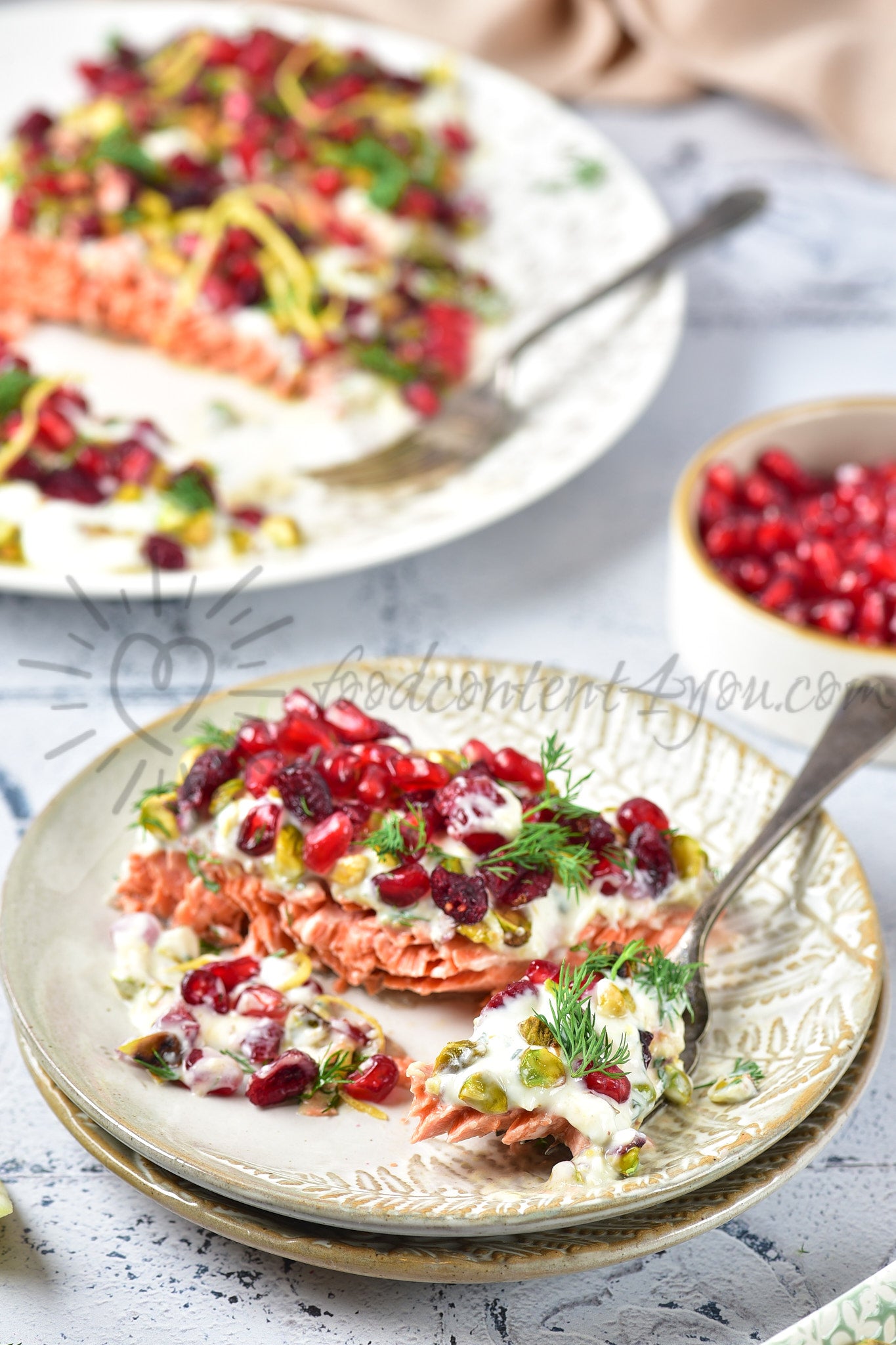 Christmas Jewelled Salmon