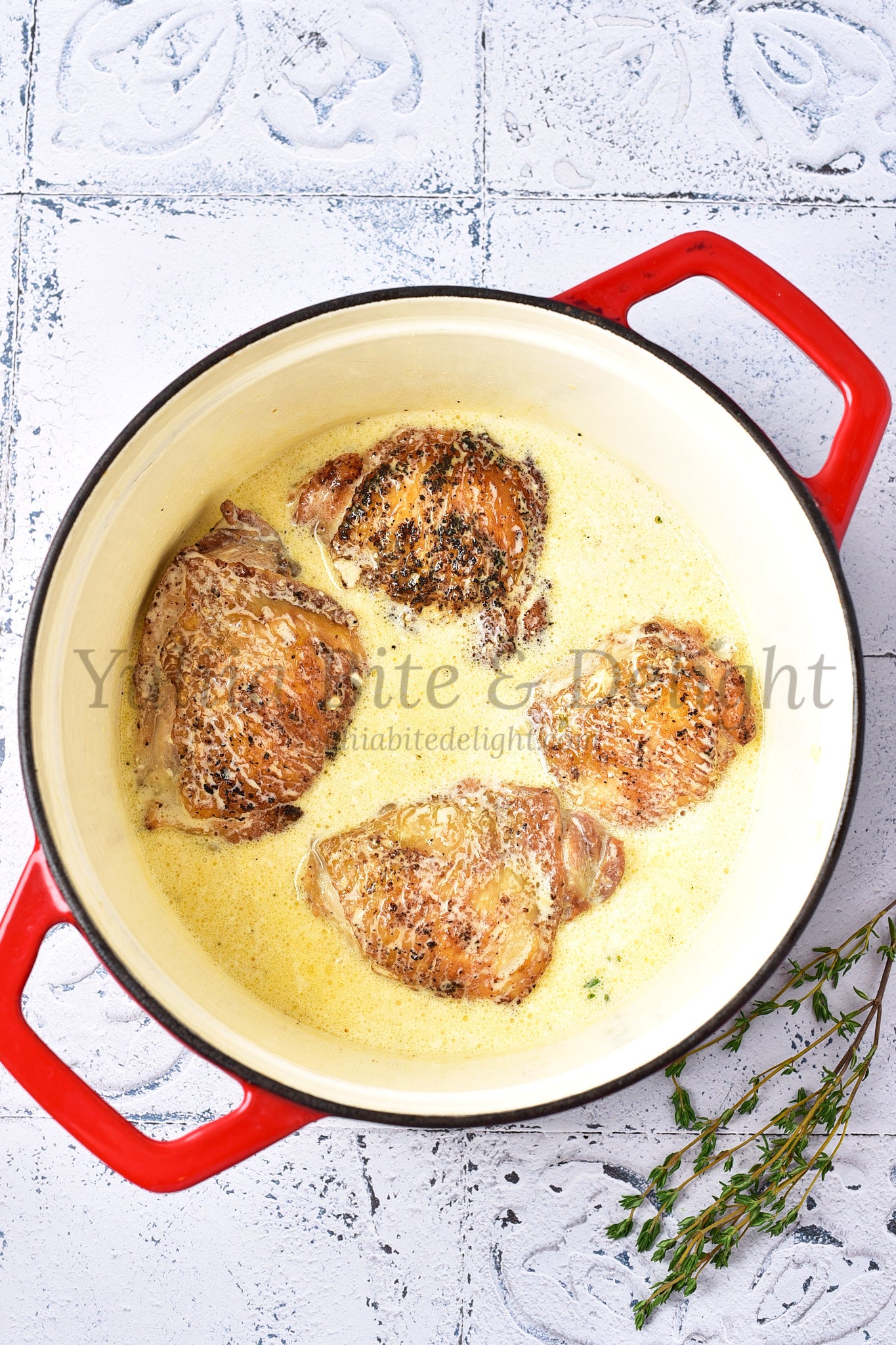 Creamy Parmesan Chicken Thighs