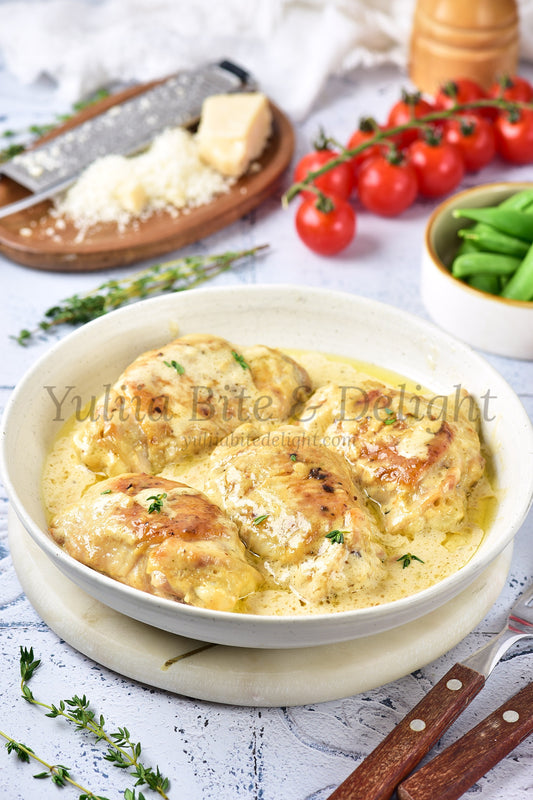 Creamy Parmesan Chicken Thighs