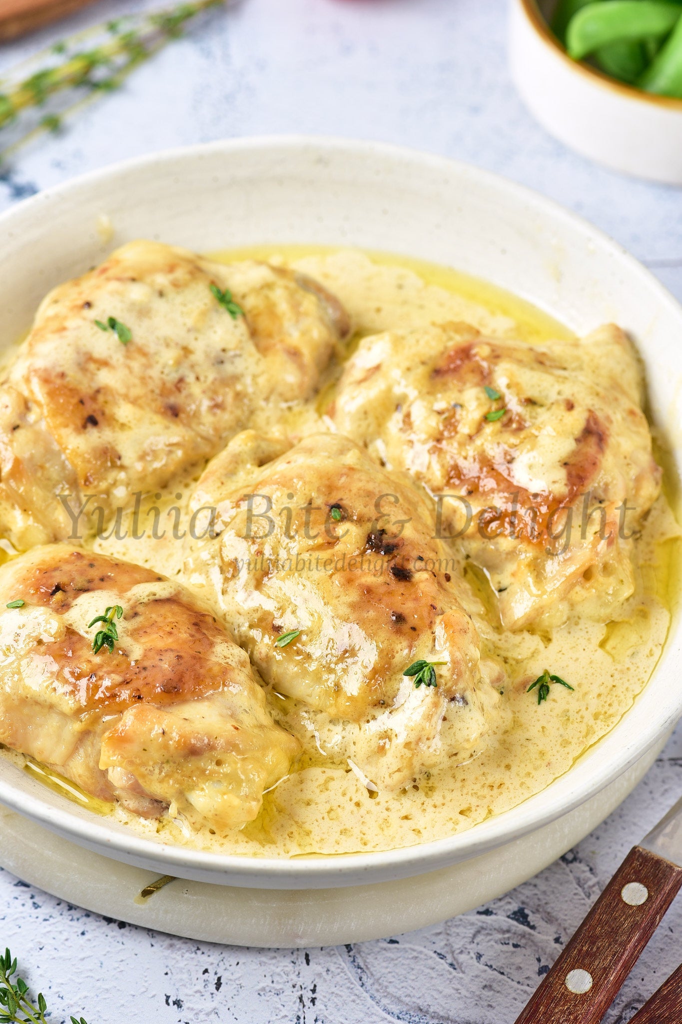 Creamy Parmesan Chicken Thighs