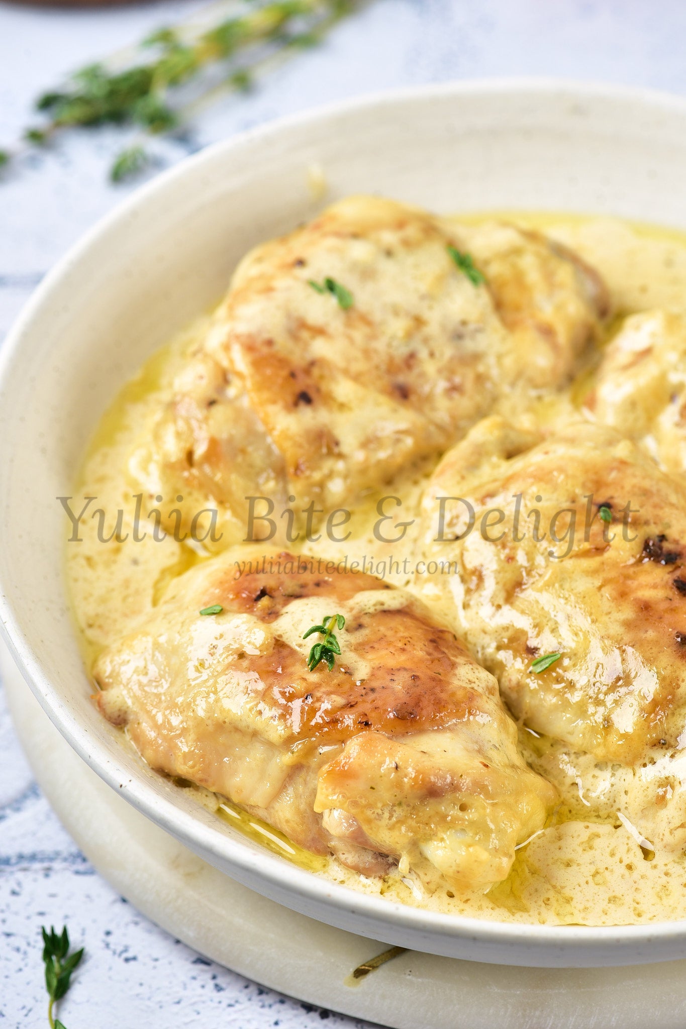 Creamy Parmesan Chicken Thighs