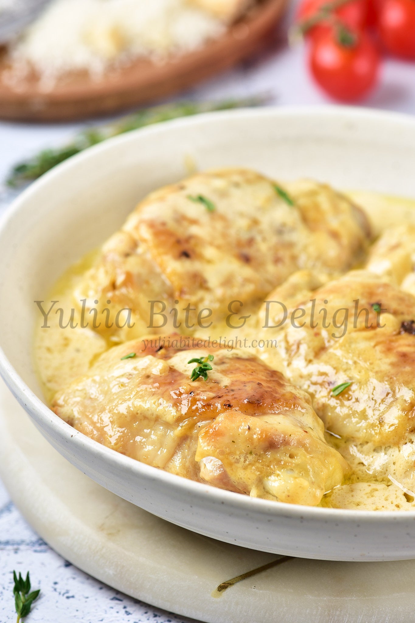 Creamy Parmesan Chicken Thighs