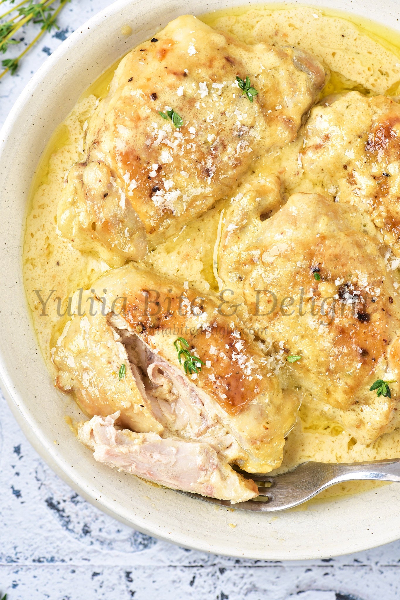 Creamy Parmesan Chicken Thighs